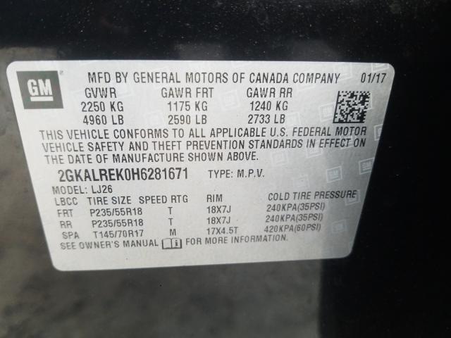 Photo 9 VIN: 2GKALREK0H6281671 - GMC TERRAIN 