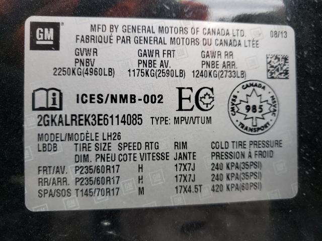 Photo 9 VIN: 2GKALREK3E6114085 - GMC TERRAIN SL 