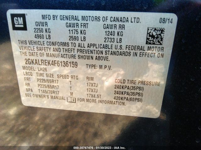 Photo 8 VIN: 2GKALREK4F6136159 - GMC TERRAIN 