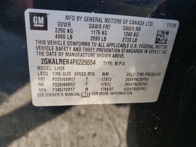 Photo 9 VIN: 2GKALREK4F6229554 - GMC TERRAIN SL 