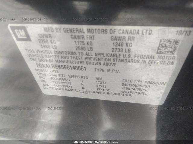 Photo 8 VIN: 2GKALREK5E6148061 - GMC TERRAIN 