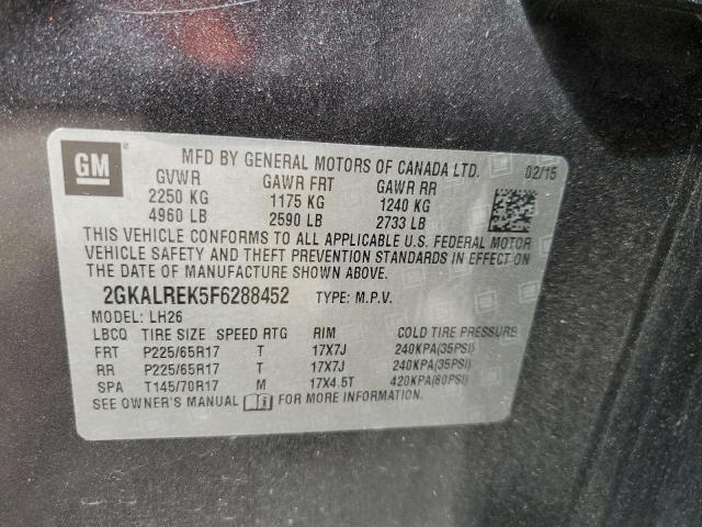 Photo 9 VIN: 2GKALREK5F6288452 - GMC TERRAIN 