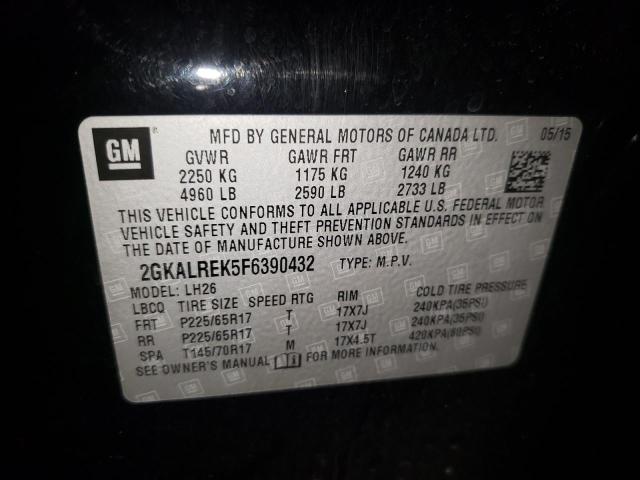 Photo 9 VIN: 2GKALREK5F6390432 - GMC TERRAIN SL 