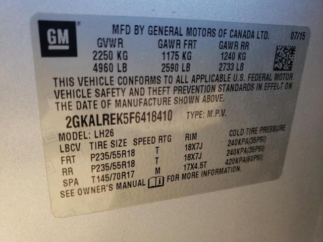 Photo 11 VIN: 2GKALREK5F6418410 - GMC TERRAIN 