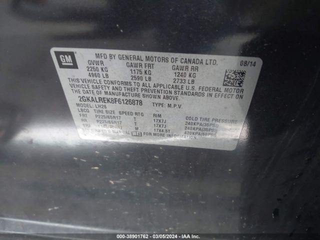 Photo 8 VIN: 2GKALREK8F6126878 - GMC TERRAIN 