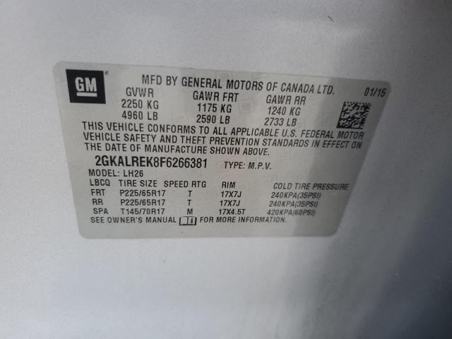 Photo 13 VIN: 2GKALREK8F6266381 - GMC TERRAIN SL 