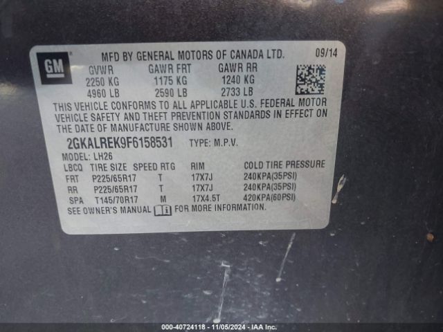 Photo 8 VIN: 2GKALREK9F6158531 - GMC TERRAIN 