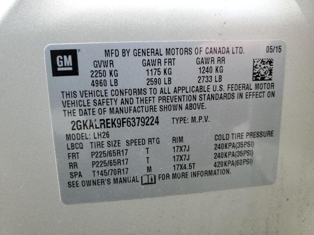 Photo 13 VIN: 2GKALREK9F6379224 - GMC TERRAIN SL 