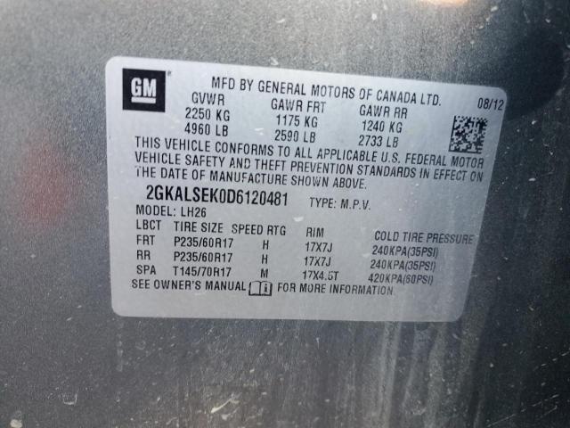 Photo 11 VIN: 2GKALSEK0D6120481 - GMC TERRAIN SL 