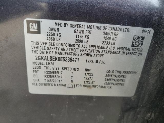 Photo 12 VIN: 2GKALSEK0E6338471 - GMC TERRAIN 