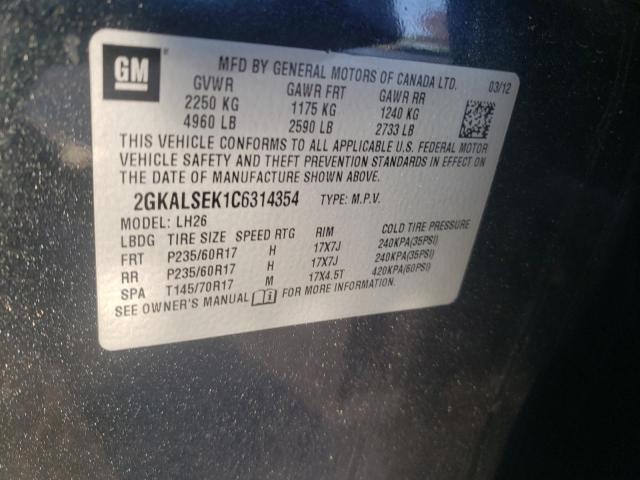 Photo 9 VIN: 2GKALSEK1C6314354 - GMC TERRAIN SL 