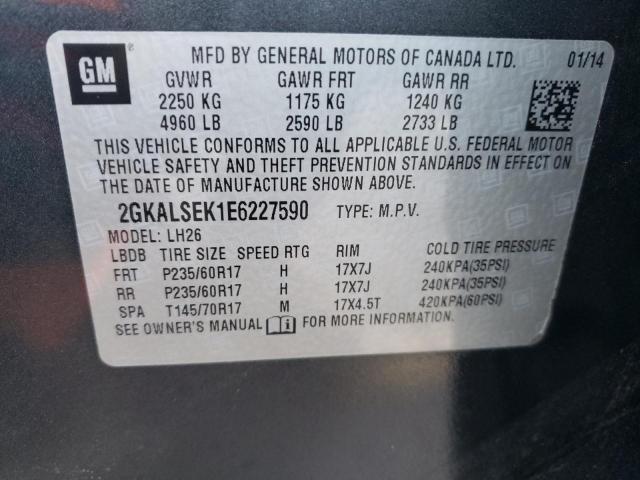 Photo 9 VIN: 2GKALSEK1E6227590 - GMC TERRAIN SL 