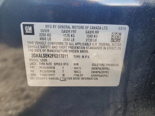 Photo 12 VIN: 2GKALSEK2F6317011 - GMC TERRAIN SL 