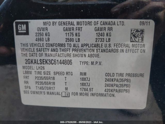 Photo 8 VIN: 2GKALSEK3C6144806 - GMC TERRAIN 