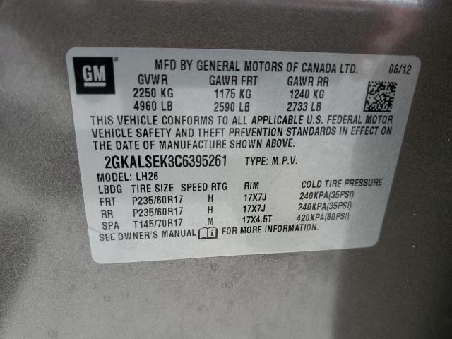 Photo 12 VIN: 2GKALSEK3C6395261 - GMC TERRAIN SL 