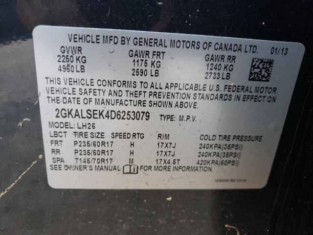 Photo 12 VIN: 2GKALSEK4D6253079 - GMC TERRAIN SL 