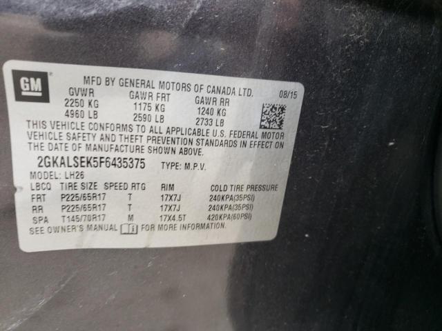 Photo 12 VIN: 2GKALSEK5F6435375 - GMC TERRAIN 