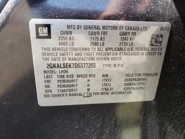 Photo 9 VIN: 2GKALSEK7D6377265 - GMC TERRAIN SL 