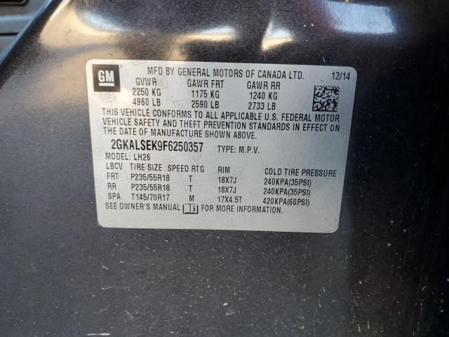 Photo 12 VIN: 2GKALSEK9F6250357 - GMC TERRAIN SL 