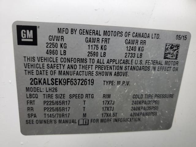 Photo 12 VIN: 2GKALSEK9F6372619 - GMC TERRAIN 