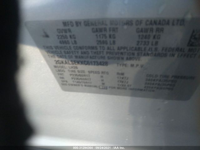 Photo 8 VIN: 2GKALSEKXC6173428 - GMC TERRAIN 