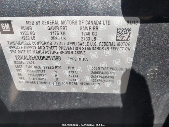 Photo 8 VIN: 2GKALSEKXD6251398 - GMC TERRAIN 