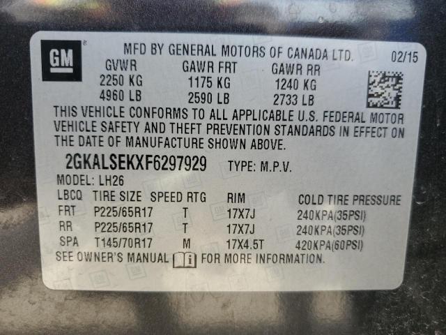 Photo 13 VIN: 2GKALSEKXF6297929 - GMC TERRAIN SL 