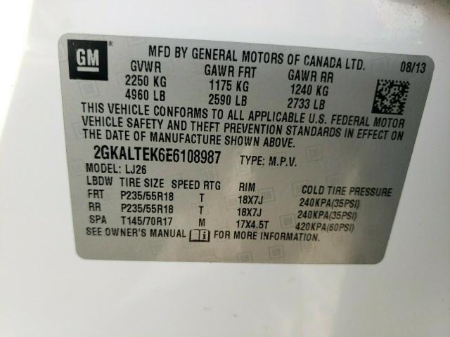 Photo 12 VIN: 2GKALTEK6E6108987 - GMC TERRAIN SL 