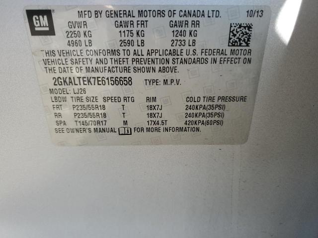 Photo 11 VIN: 2GKALTEK7E6156658 - GMC TERRAIN SL 