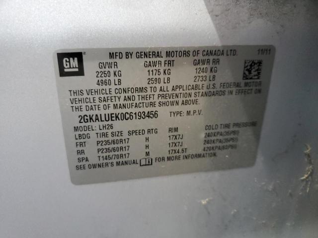 Photo 11 VIN: 2GKALUEK0C6193456 - GMC TERRAIN SL 