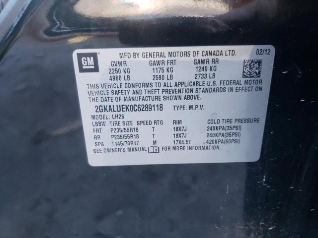 Photo 9 VIN: 2GKALUEK0C6289118 - GMC TERRAIN SL 