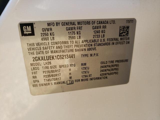 Photo 9 VIN: 2GKALUEK1C6213441 - GMC TERRAIN SL 