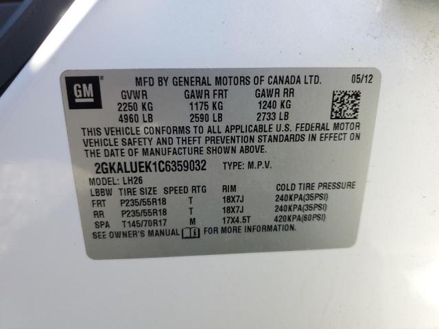 Photo 12 VIN: 2GKALUEK1C6359032 - GMC TERRAIN SL 