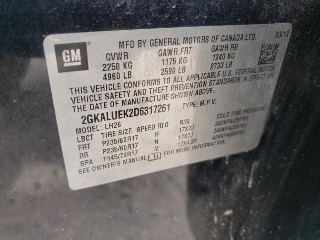 Photo 13 VIN: 2GKALUEK2D6317261 - GMC TERRAIN SL 