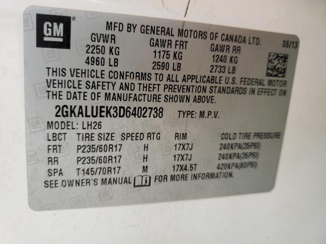 Photo 12 VIN: 2GKALUEK3D6402738 - GMC TERRAIN 