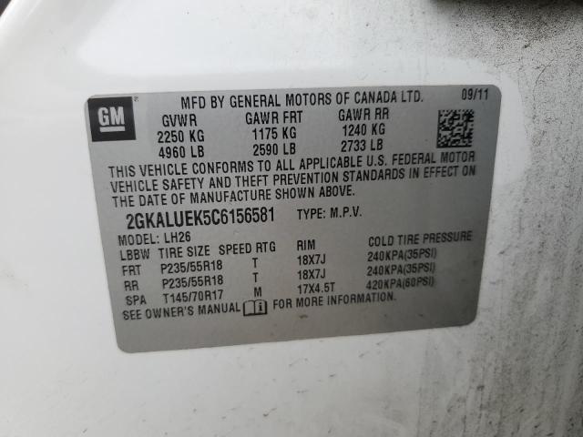 Photo 12 VIN: 2GKALUEK5C6156581 - GMC TERRAIN 