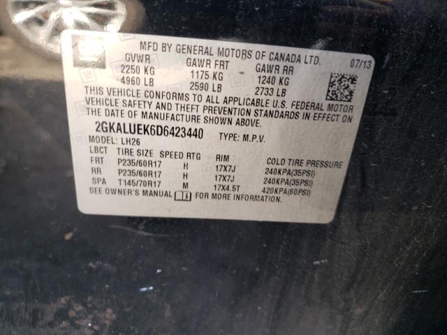 Photo 9 VIN: 2GKALUEK6D6423440 - GMC TERRAIN SL 