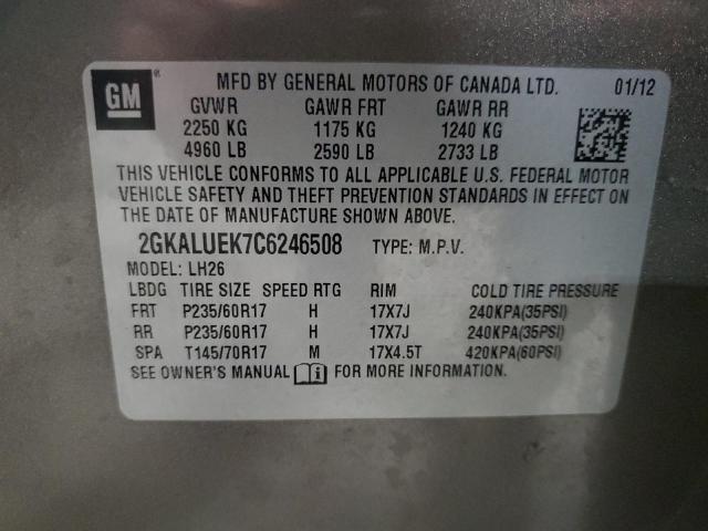 Photo 11 VIN: 2GKALUEK7C6246508 - GMC TERRAIN 