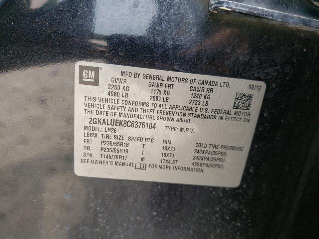 Photo 9 VIN: 2GKALUEK8C6376104 - GMC TERRAIN SL 