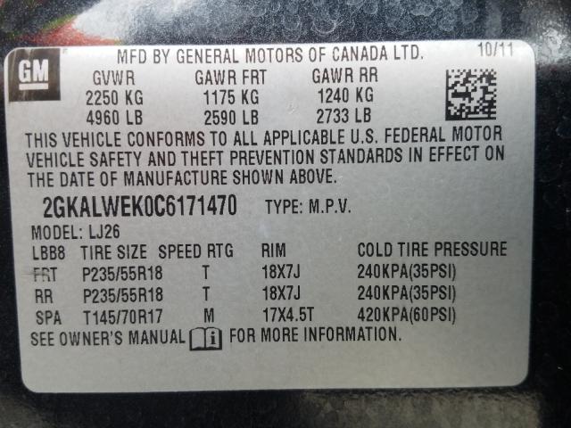 Photo 9 VIN: 2GKALWEK0C6171470 - GMC TERRAIN SL 