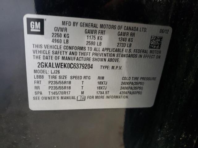 Photo 12 VIN: 2GKALWEK0C6379204 - GMC TERRAIN 