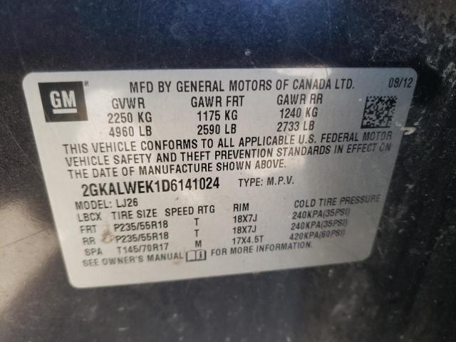 Photo 9 VIN: 2GKALWEK1D6141024 - GMC TERRAIN SL 