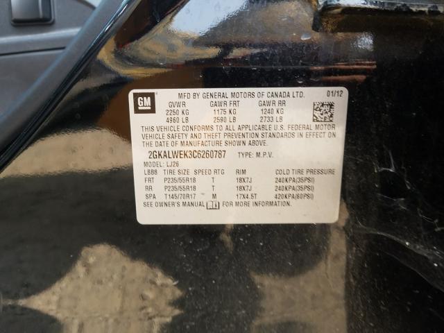 Photo 9 VIN: 2GKALWEK3C6260787 - GMC TERRAIN SL 