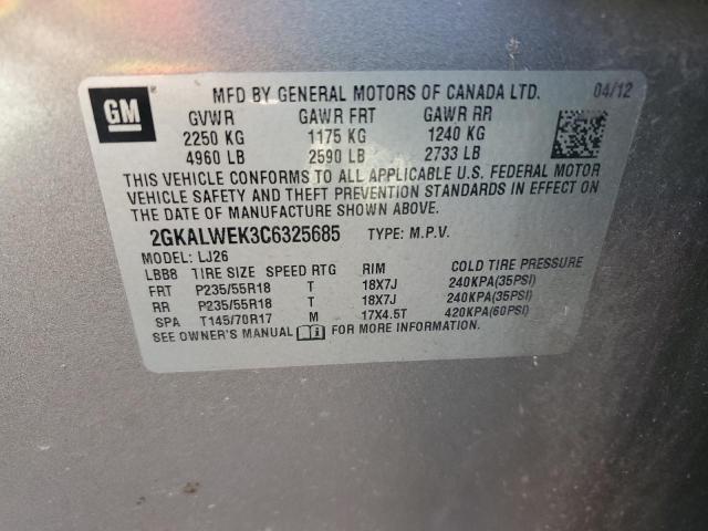 Photo 12 VIN: 2GKALWEK3C6325685 - GMC TERRAIN 