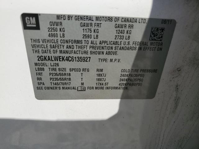 Photo 12 VIN: 2GKALWEK4C6135927 - GMC TERRAIN SL 