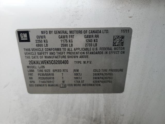 Photo 11 VIN: 2GKALWEK5C6200400 - GMC TERRAIN SL 