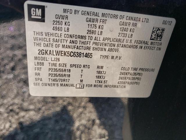 Photo 12 VIN: 2GKALWEK5C6381465 - GMC TERRAIN SL 