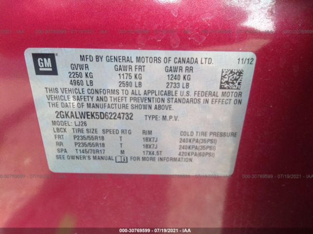 Photo 8 VIN: 2GKALWEK5D6224732 - GMC TERRAIN 