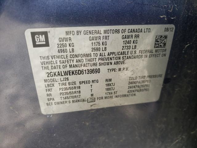 Photo 9 VIN: 2GKALWEK6D6139690 - GMC TERRAIN SL 