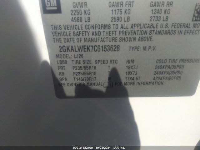 Photo 8 VIN: 2GKALWEK7C6153628 - GMC TERRAIN 